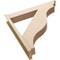 Ekena Millwork 8-in W x 48-in D x 48-in H Funston Trad Rough Cedar Woodgrain TimberThane Outlooker, Primed Tan OUTUR080X48X48FST04RCPR - alternate 3